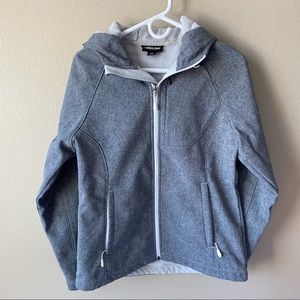 Kirkland Signature Full Zip Hooded Micro Fleece Lined  Jacket Sz M